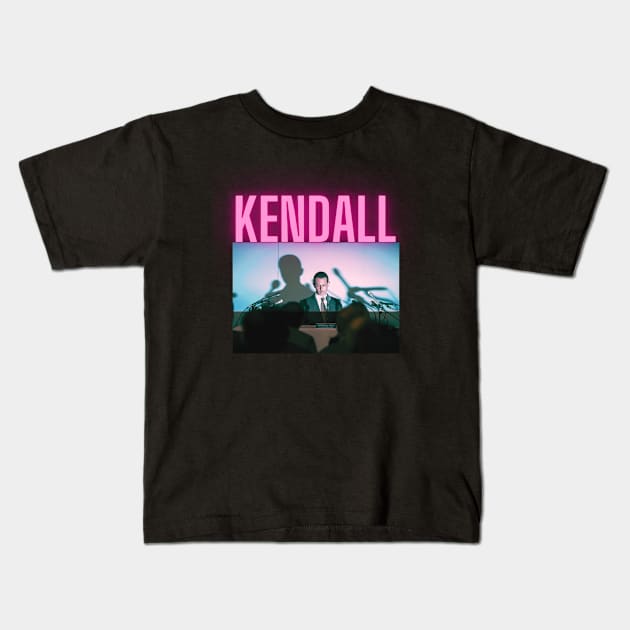 Kendall Roy Neon Y2k Kids T-Shirt by EmikoNamika